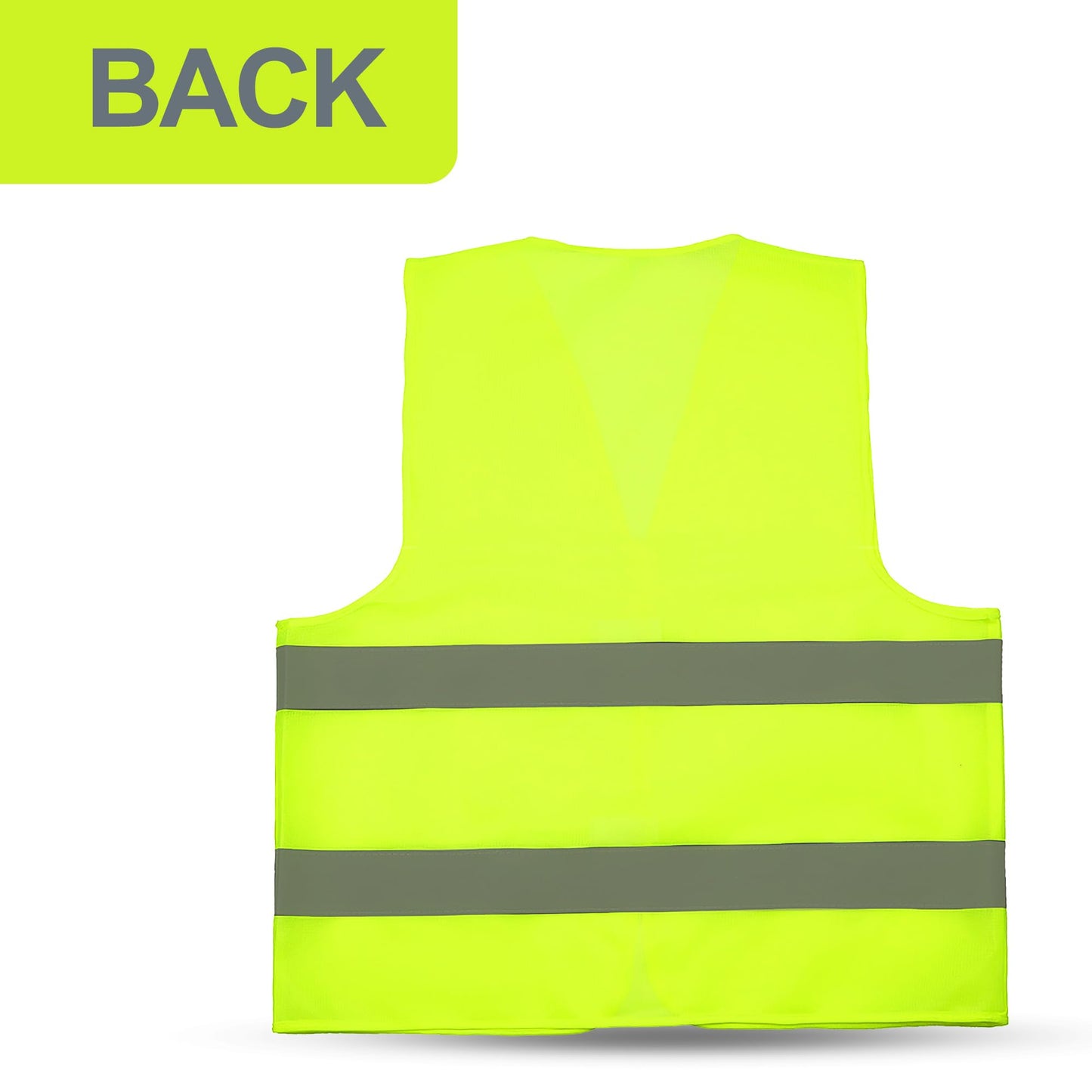 GOOFIT High-Visibility Children's Safety Vest Yellow Reflective Vest Breathable Universal Size Protective Vest for Boys and Girls Pack of 5