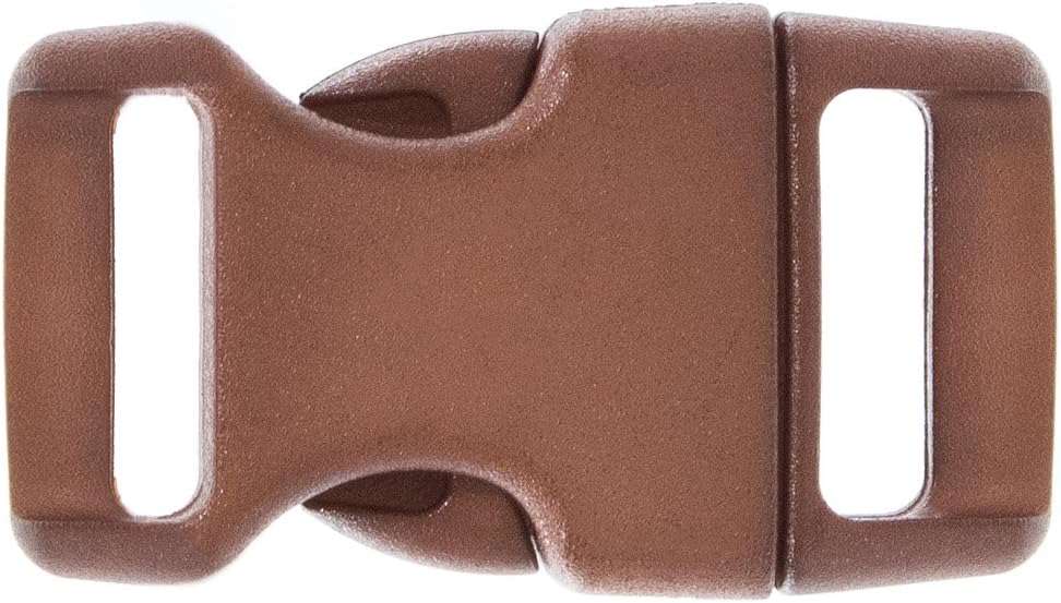 Paracord Planet 5/8 Inch Contoured Side Release Buckle (Black Cat, 10 Pack)