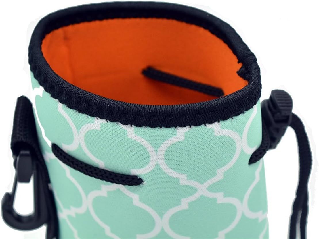 Water Bottle Sleeve, Carrier Cover Neoprene Water Bottle Drawstring Insulator Cooler Sleeve Bag