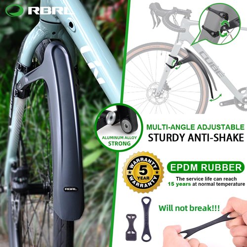 RBRL Bike Fender Set, Quick Release Bike fenders for Gravel and Road Bike, Adjustable Bicycle Fenders 28'', Full Cover Thicken & Widen, Front and Rear Mud Guard for Tire Width: 28-45mm