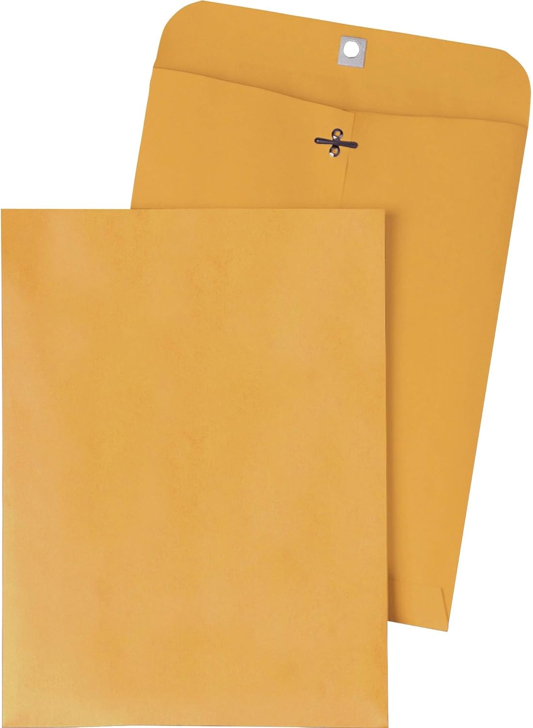 Quality Park 6 x 9 Clasp Envelopes, Clasp and Gummed Closures for Storing or Mailing, 28 lb Kraft Paper, 100 per Box (QUA37855)