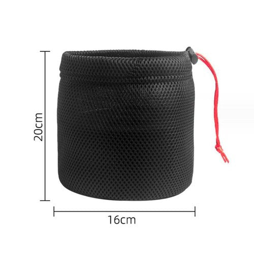 Camping Pot Bag Kitchen Cutlery Organizer Drawstring Anti Collision Protection Outdoor Camping Cookware Bag for BBQ Fishing, 16cmx20cm