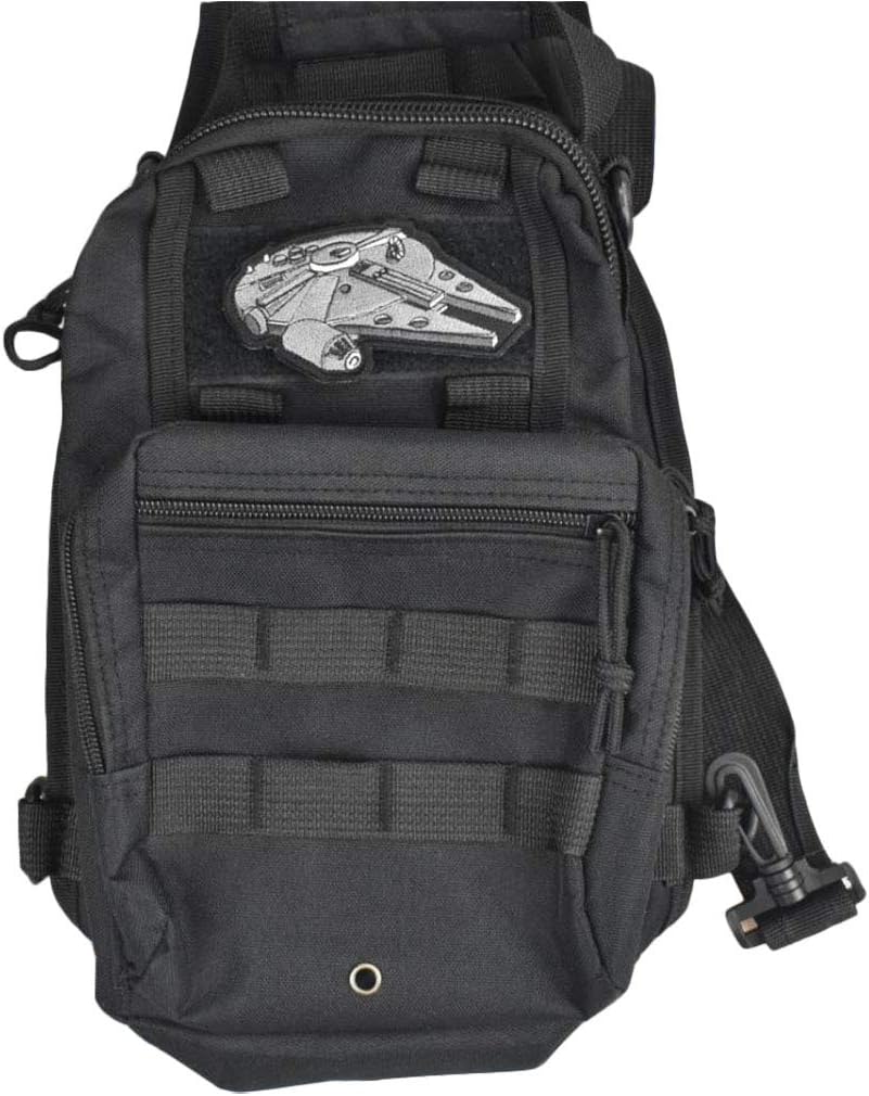 Jadedragon Embroidered Morale Hook Fastener Tactical Patch (Black R)