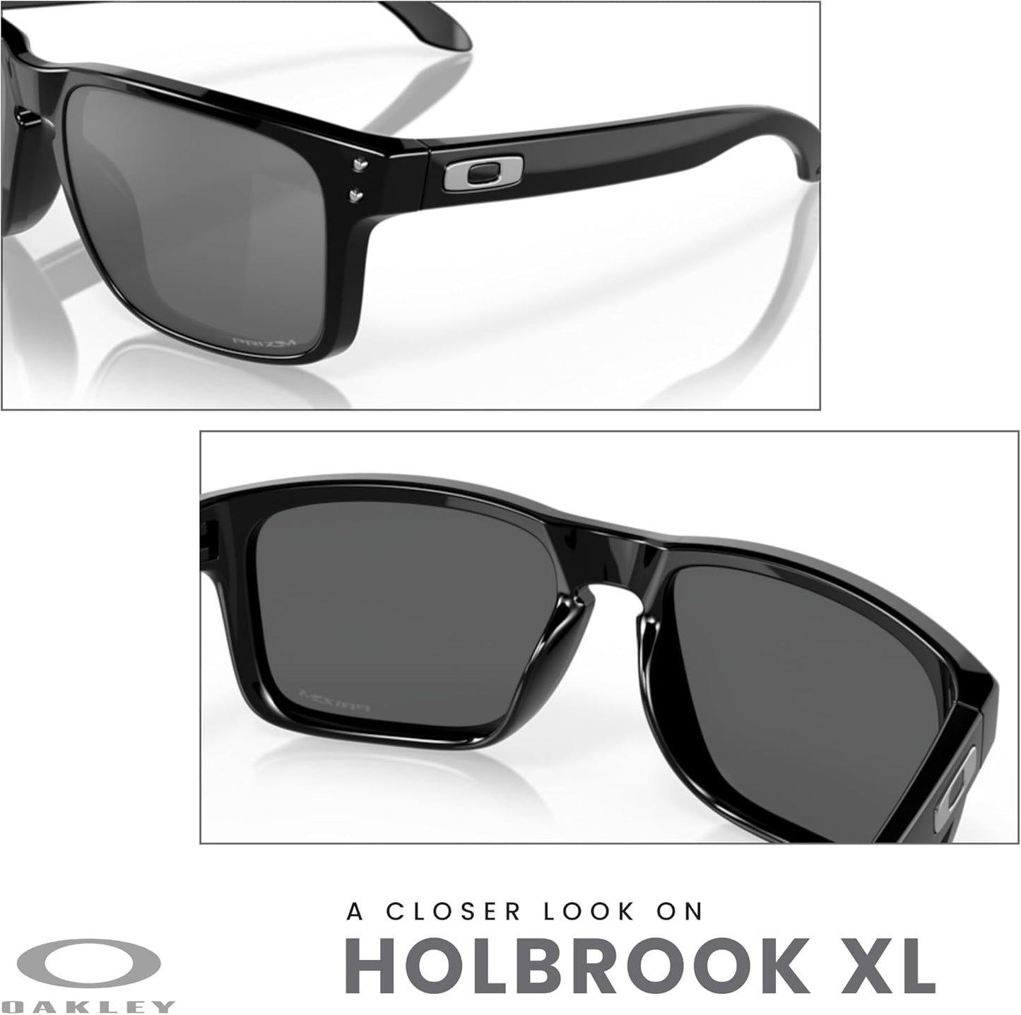 OAKLEY Holbrook OO9102 Square Sunglasses for Men+ Bundle Accessory Leash Kit, Microfiber Pouch