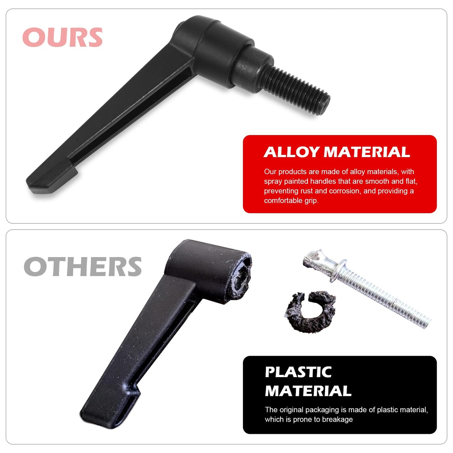 Exercise Bike Seat an Handle Height bar Adjustment Lever Replacement Parts for Peloton Spin Bike Adjuster Handle Adjustable Alloy L-Handle Accessories