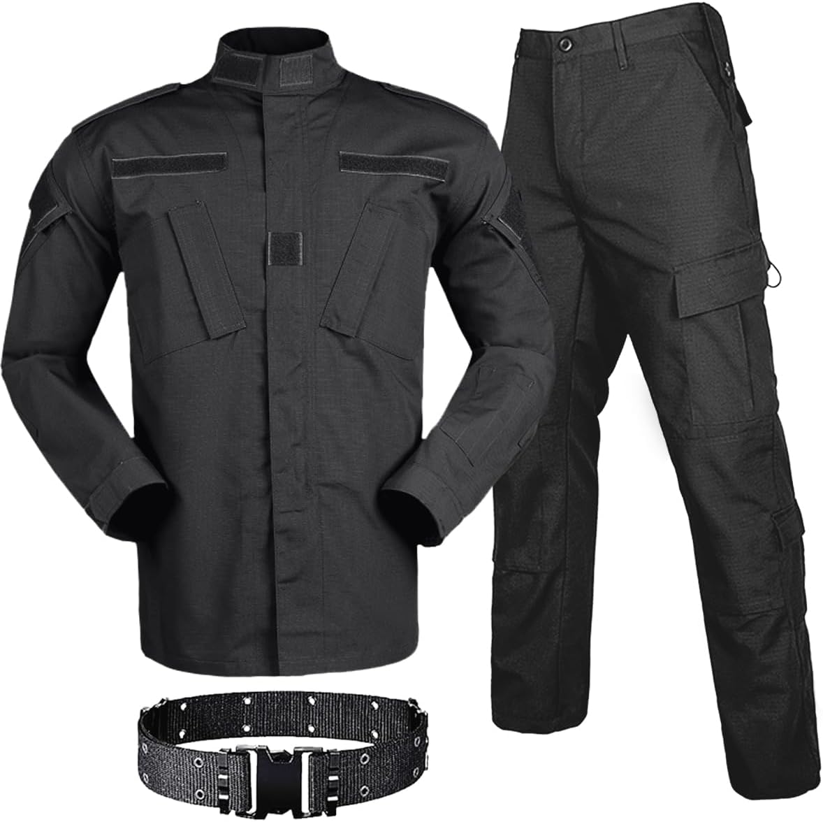 Military Tactical Mens Hunting Combat BDU Uniform Suit Shirt & Pants with Belt MC