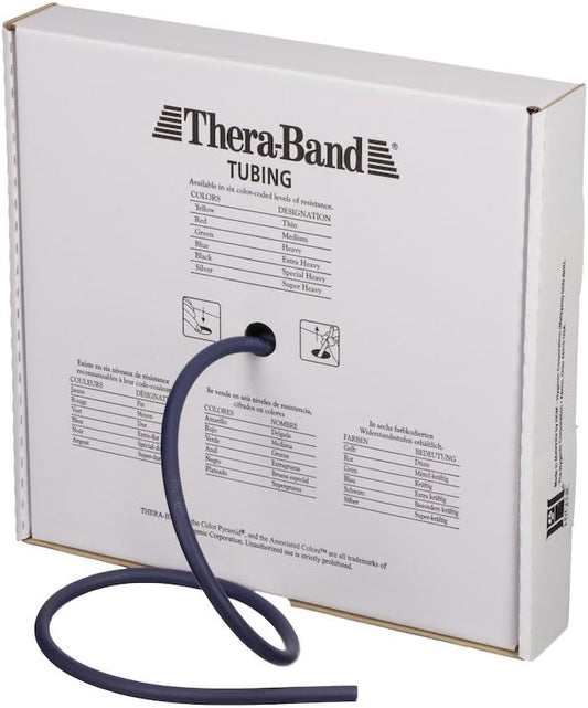 THERABAND Resistance Tubes, Professional Latex Elastic Tubing for Full Body, Core Exercise, Physical Therapy, Lower Pilates, at-Home Workout, & Rehab