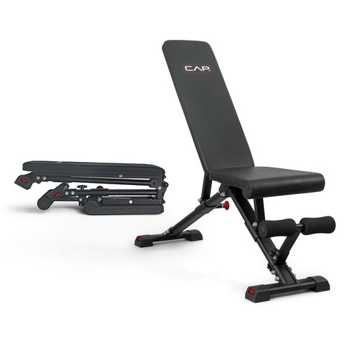CAP Barbell Foldable Adjustable Weight Bench – Durable, Space-Saving, and Fully Adjustable for the Ultimate Home Gym Performance