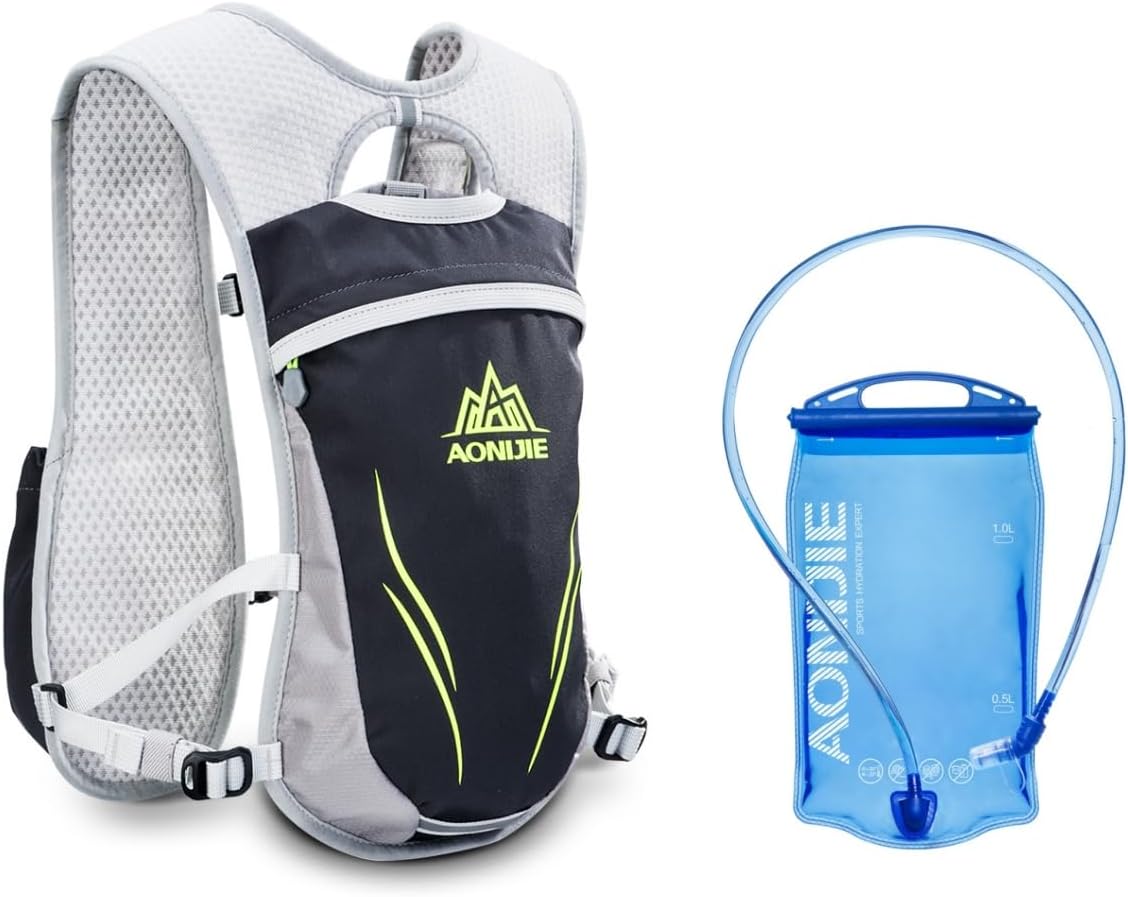 AONIJIE Lightweight Unisex 5.5L Running Race Hydration Vest Hydration Pack Backpack Riding Bag