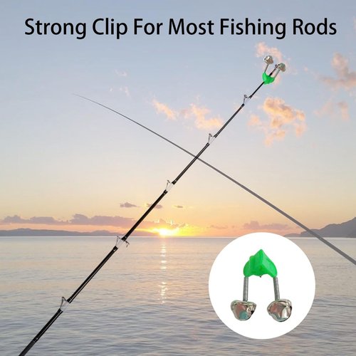 QHAJRYYC 10 Pcs Plastic Fishing Rod Alarm Bell, Bells Fishing, Bells for Fishing Poles, Bell Alert for Fishing Pole, Fishing Rod Bells, Bell for Rods, Fish Bells for a Fishing Pole