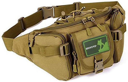Huntvp Tactical Waist Pack Bag Military Fanny Packs WR Hip Belt Bag Pouch for Hiking Climbing Outdoor Bumbag