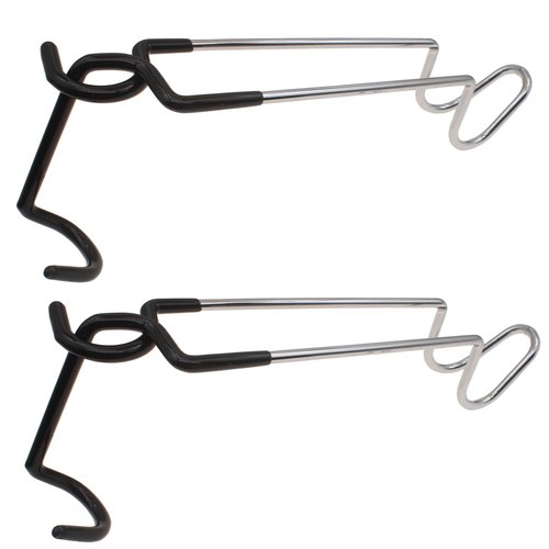 OZXNO Camping Lantern Hook Hangers Anti-Slip Tent Pole Hook S Lantern Holder Hanger Clips Lantern Stand Hook Camping Light Pole for Camping Fishing Hunting(2pcs)