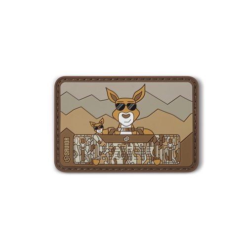 Savior Equipment Tactical Kangaroo Dad w/Urban Warfare PVC Moral Patch, Funny Meme Patches for Army Backpack Gear Hat Military Hook and Loop Panel, 1-Pack
