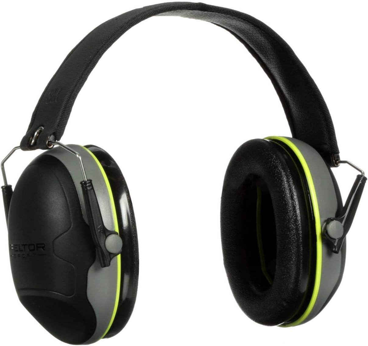 Peltor Sport Ultimate Hearing Protector, Noise Reduction Rating (NRR) 30 dB, Lightweight Design For Comfort & Extended Wear, Peltor Sport's Highest Noise Reducing Ear Muffs, Black/Grey (97042-PEL-6C)