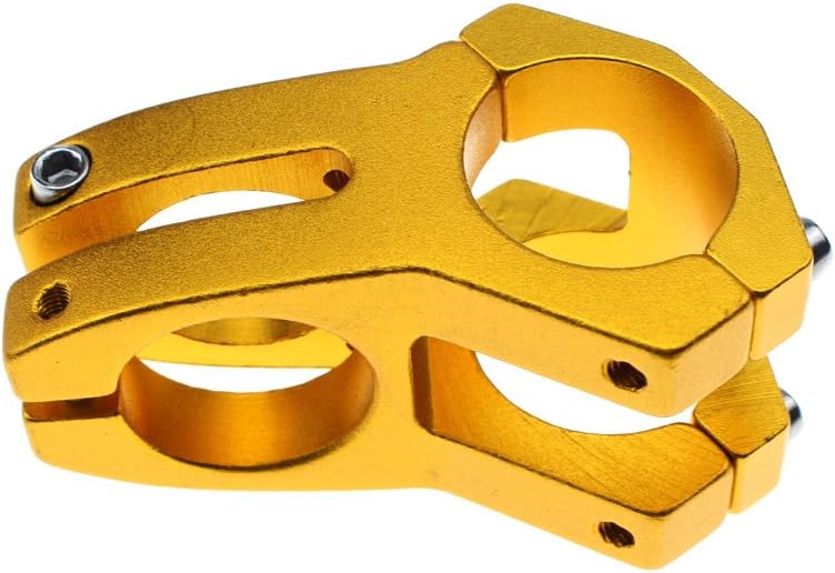 31.8 Stem 45mm Bike Stem Wake Mountain Bike Stem Short Handlebar Stem for Most Bicycle, Road Bike, MTB, BMX, Fixie Gear, Cycling (Aluminum Alloy, Black Blue Gold Red)