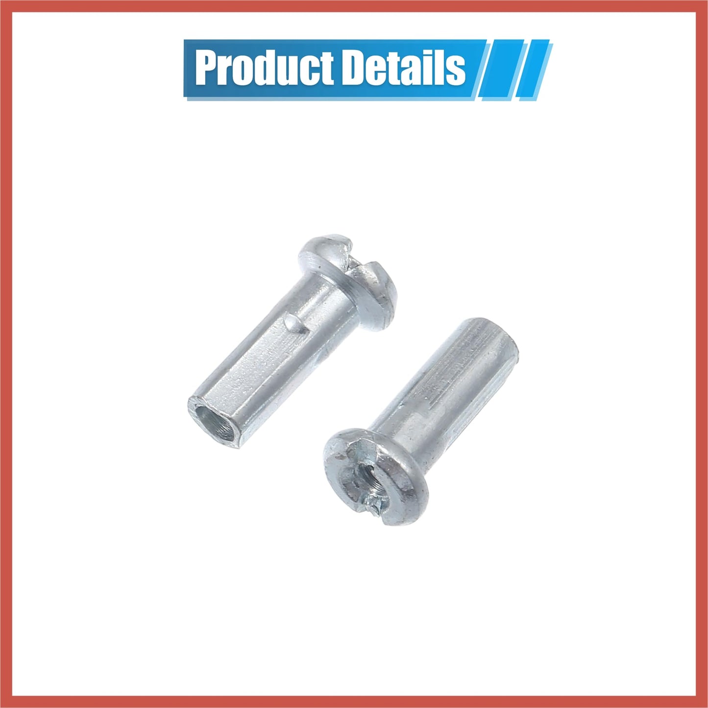 ACROPIX 12pcs 14G J Bend Bicycle Steel Spokes 290mm 11.42" Cycle Spokes with Brass Nipples Steel Spokes for Mountain Bike MTB Car Parts