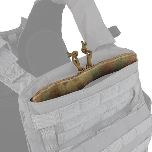 Tactical Vest Zipper Insert Pocket for Vest Combat Crye AVS Hook and Loop YKK Double Zipper Panel Storage Pouch