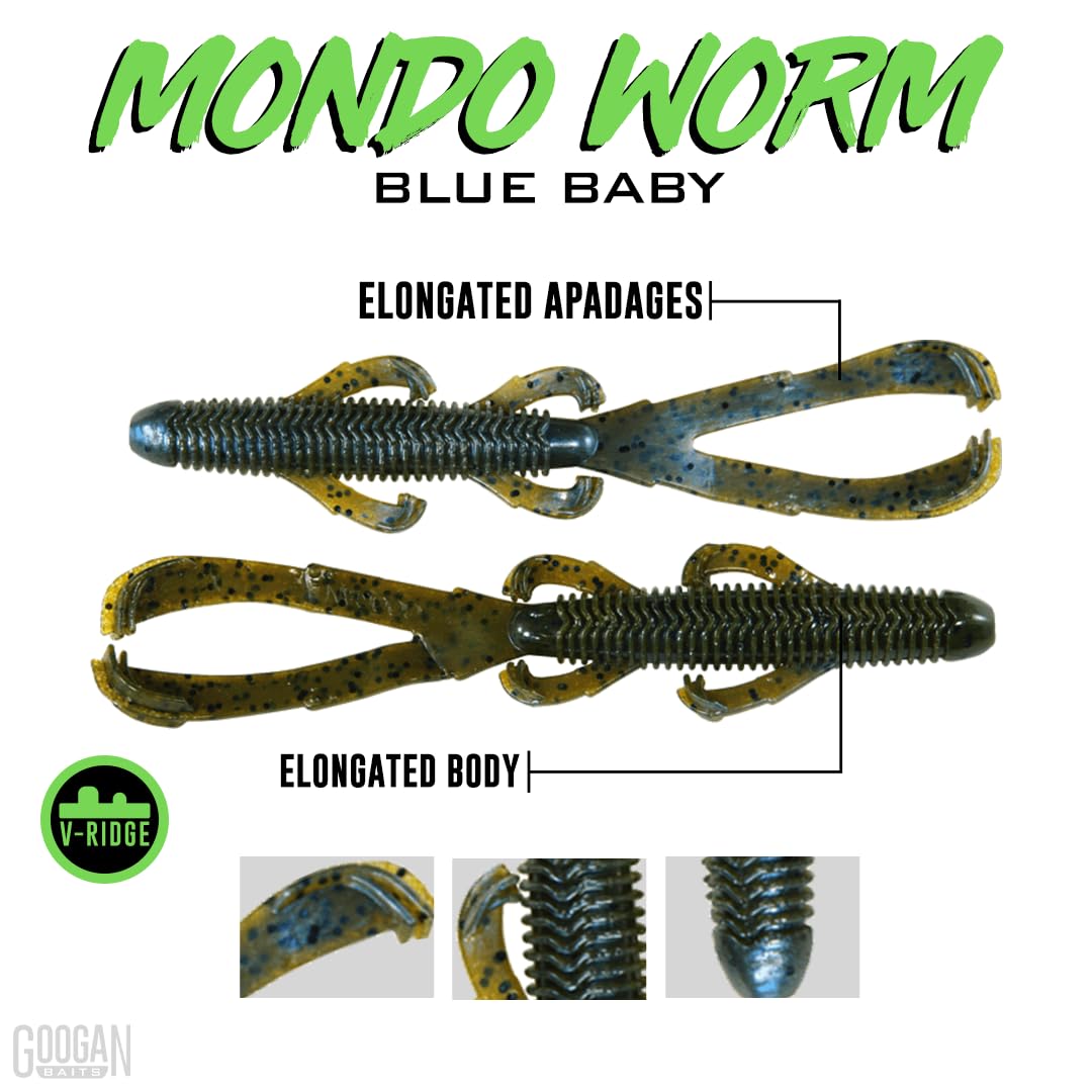 Googan Squad Baits Sampler – Soft Plastic Lure Kit for Bass Fishing – Includes Bandito Bug, Blazin’ Worm & More – Freshwater & Saltwater Compatible