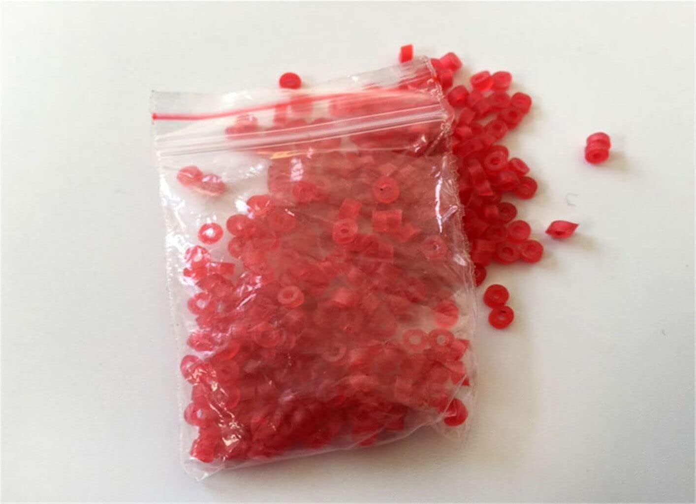 70Pcs Pellet Bands,Micro Pellet Bait Bands Match Coarse Fishing Terminal Tackle 2mm Rubber for Fishing Carp Hair Rigs and Hooks Convenient to Carry,Lures Attractants,Hunting and Fishing,Bait Rigs