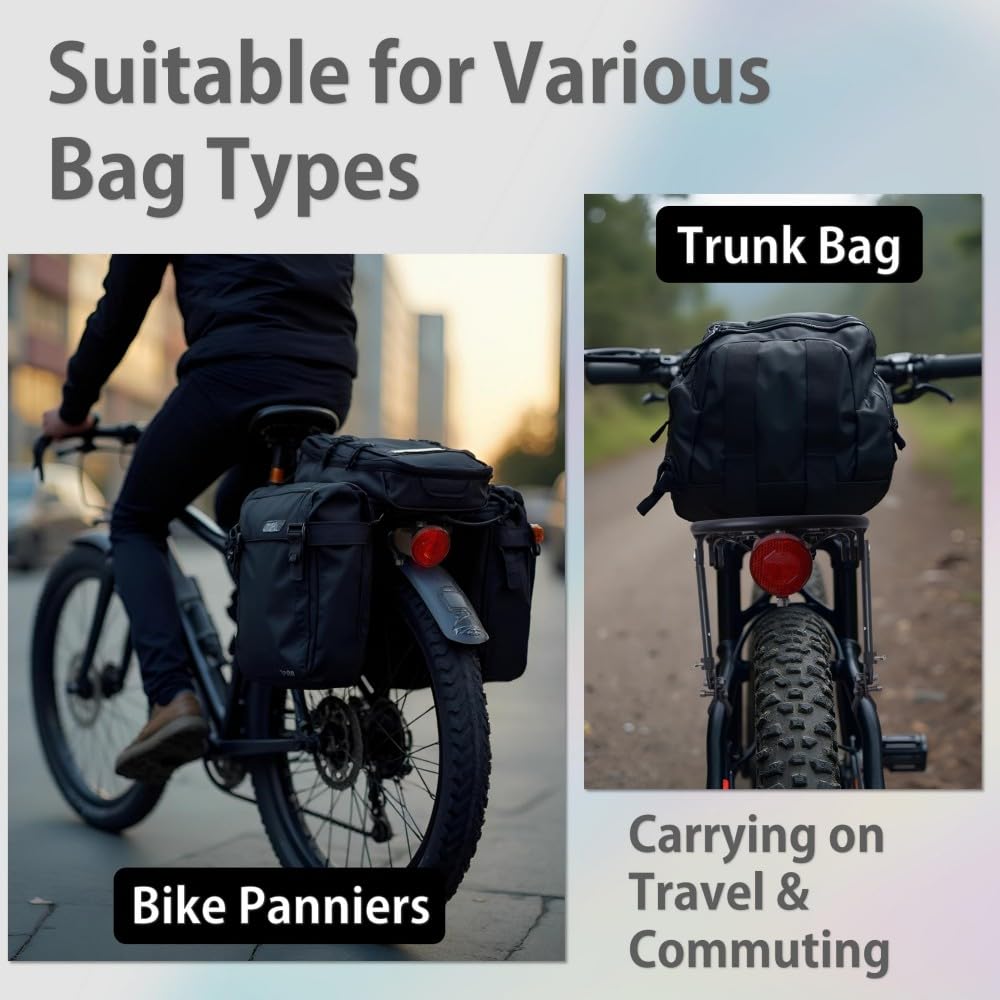 Fat Tire Bike Rack and Electric Bike Rack, Parrilla para Bicicletas Trasera, Ideas as Cargo Rack with Load Capacity (60KG Load Capacity)