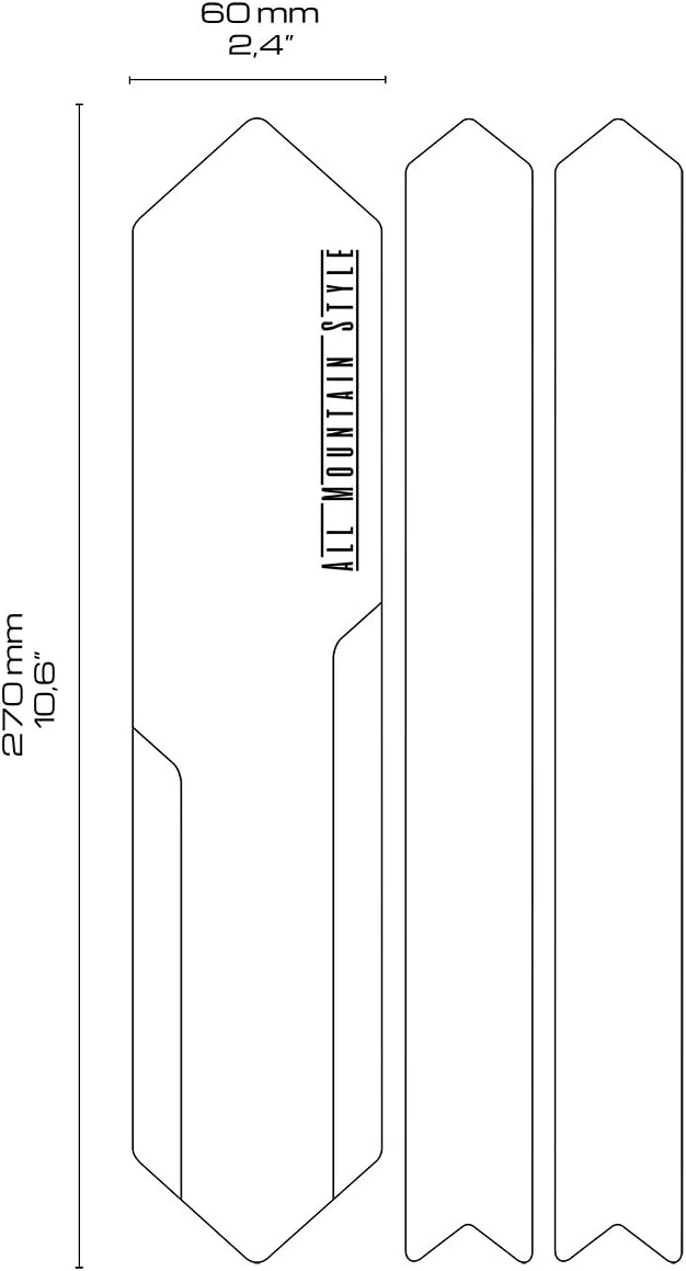 All Mountain Style AMS High Impact Chain Guard – Protect chain and seat stays of XC, Gravel, Cross and Road bikes from impacts, scratches and chain rubbing