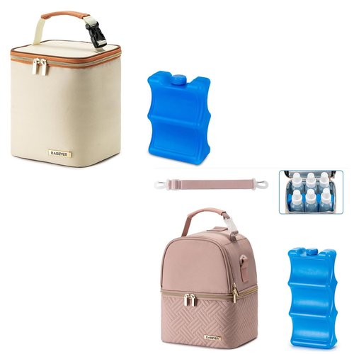 BABEYER Breastmilk Cooler Bag with Ice Pack