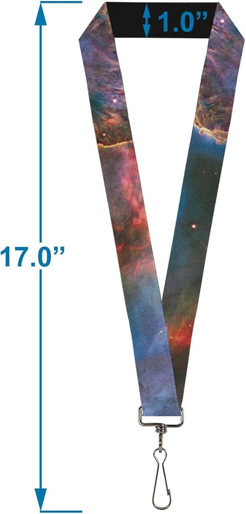 Buckle-Down Lanyard-1.0"-Supernova Space Collage