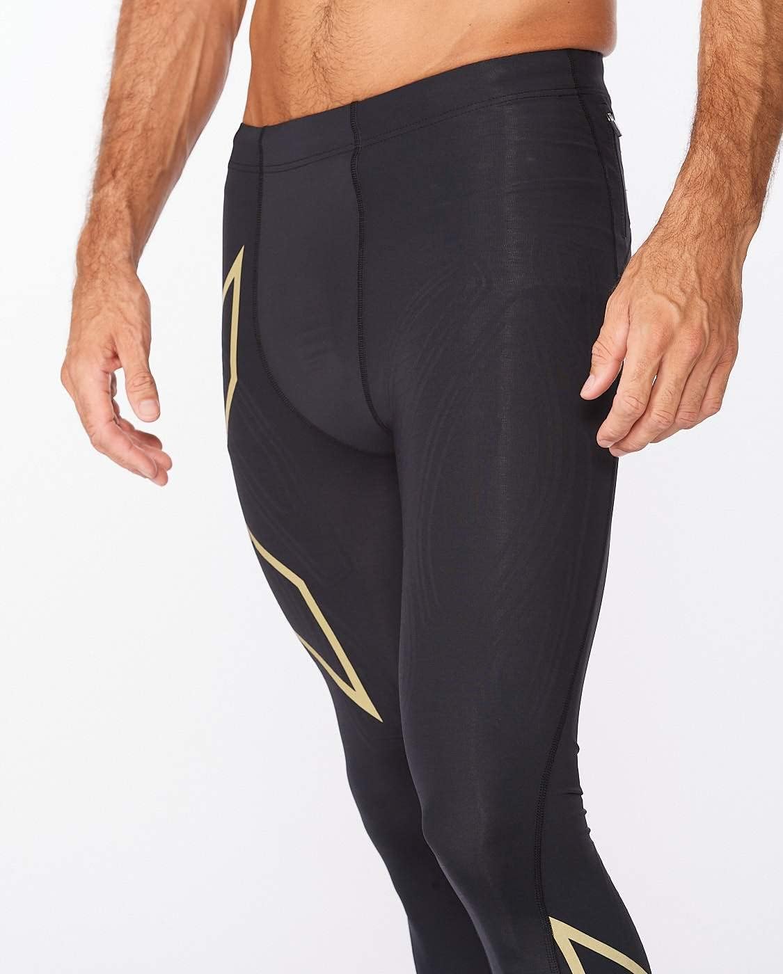2XU Men's Light Speed Compression Tights - Lightweight & Flexible Support for Improved Running Performance