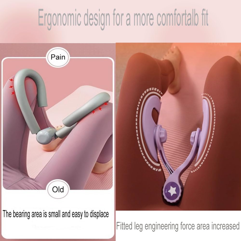 AGGICE Thigh Master Hip Trainer, Kegel Exerciser, Pelvic Floor Trainer for Post Partum Rehabilitation- Inner Thigh Trimmer, Thigh Toner Workouts