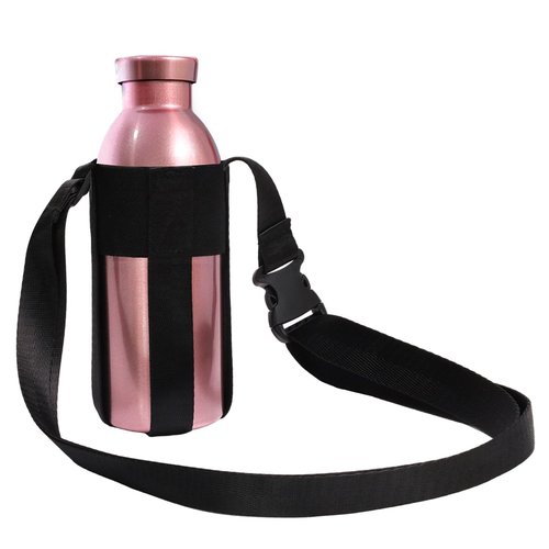 SZSUYAD Black Water Bottle Shoulder Strap, Suitable for 12-32oz Universal Water Bottle, Simple Adjustable Crossbody Strap For Outdoor Sports(Bottle Excluded)