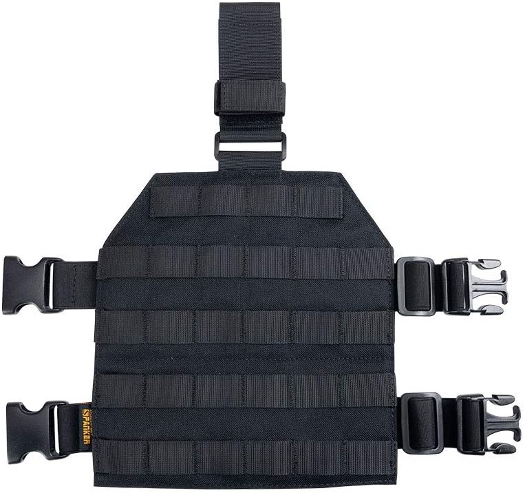EXCELLENT ELITE SPANKER Tactical MOLLE Drop Leg Platform Universal Drop Leg Panel with Adjustable Belt & Thigh Straps