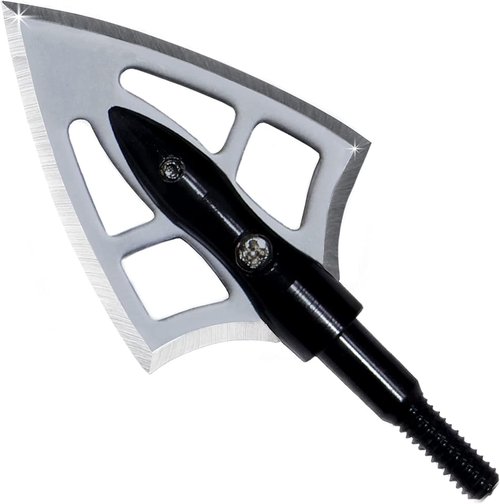 cqwsbsy 6PK Bow Hunting Broadhead 125 Grain Stainless Steel 2 Blades Hunting Tips for Crossbow Compound Bow Archery Hunting
