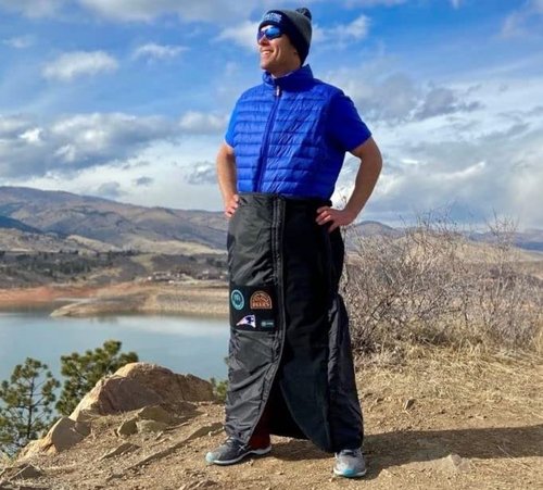 Mozy Tall | The Wearable Thermal Wrap for The Outdoors | 2" Inches Taller | Black