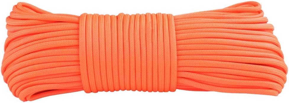 Glow in The Dark 550 Paracord - 100 Feet - 21 Strand - 10 Color Options