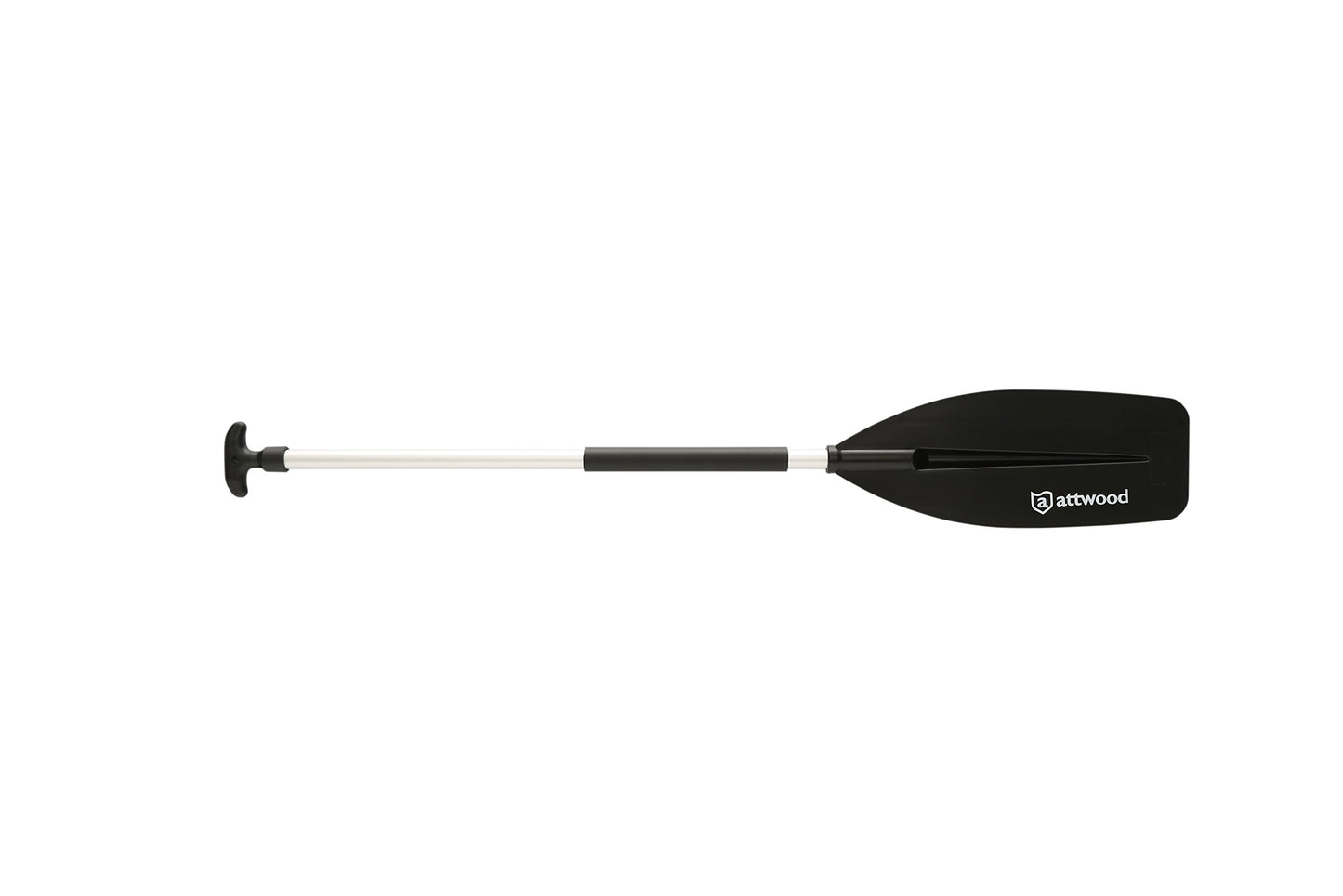 Attwood 4-Foot Aluminum Canoe Paddle, Heavy-Duty Marine Oar with Ergonomic Grip and Poly-Protective Shaft Cover, Model 11764-1