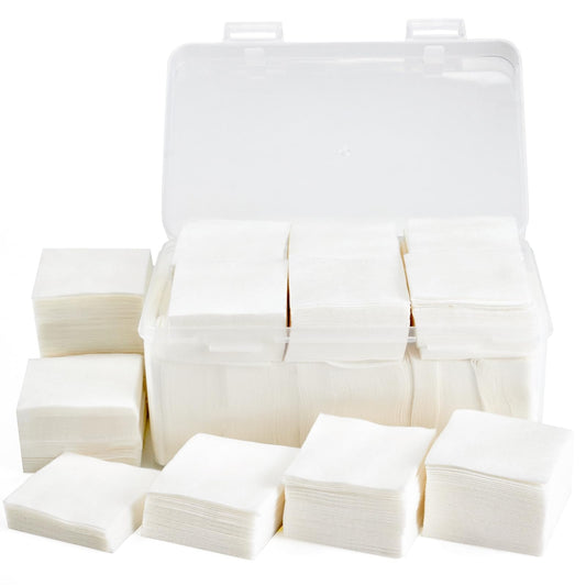 900PCS Gun Cleaning Patches in Storage Box - Thick, Highly Absorbent, Lint Free, 2"x2" Cleaning Patches for Firearms 9mm, 38-.45 Cal