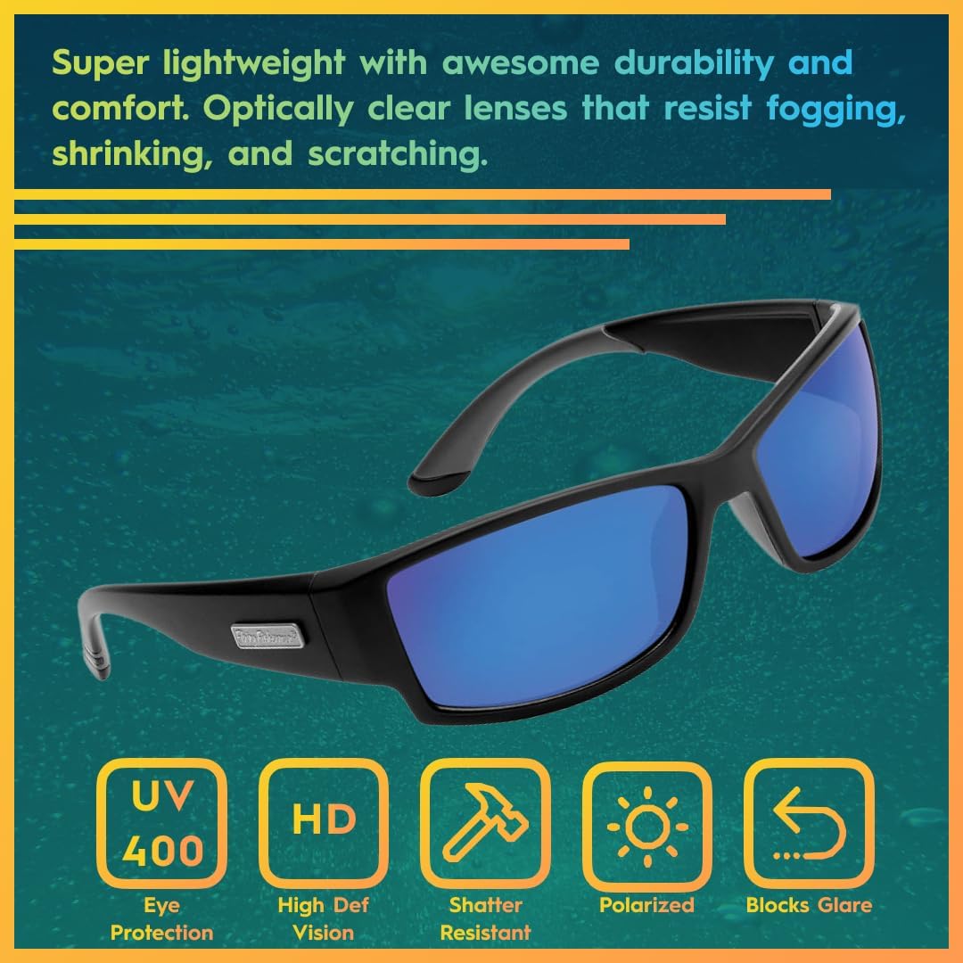 Flying Fisherman Razor Polarized Sunglasses with AcuTint UV Blocker for Fishing and Outdoor Sports