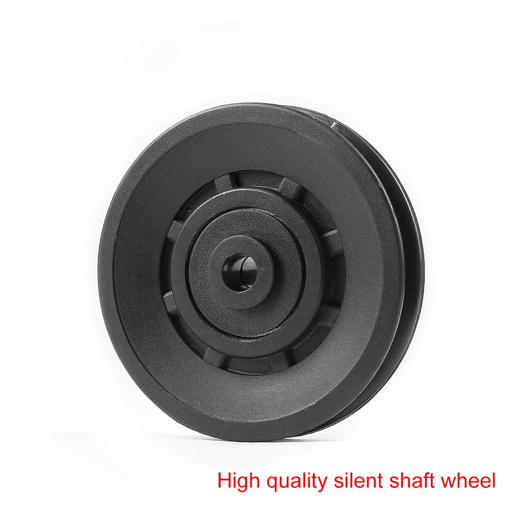 90mm(3.54inch) Universal Bearing Pulley Wheel for Cable Machine Gym Equipment Part Garage Door (2 PCS)