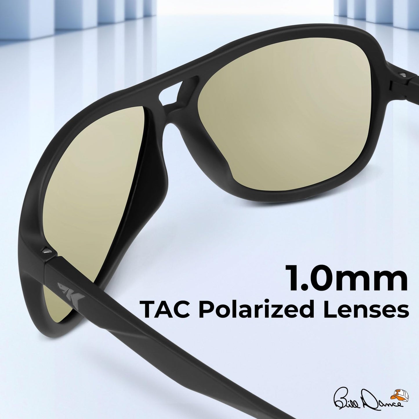 KastKing Bill Dance Polarized Sport Fishing Sunglasses for Men and Women, Ideal for Driving Cycling and Running,UV Protection