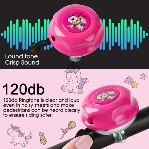 Classic Bike Bell - Bicycle Bell for Adults Kids | 120db Classic Aluminum Loud Bike Ring Bell - Cool Bike Bell with Crisp Clear Sound for MTB,BMX,City Bike,Scooter