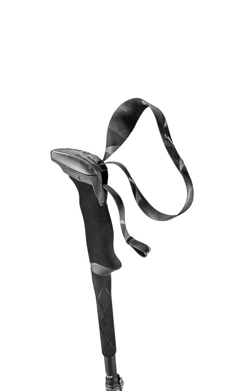 LEKI Makalu FX.One Carbon Adjustable Lightweight Walking Poles for Trekking & Hiking - Black-Naturalcarbon-Orange - 110 cm