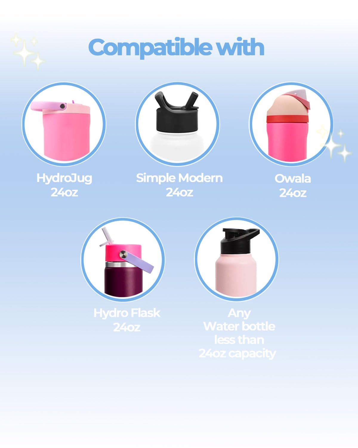 Kaitiaki Bows Stickers for Custom Owala Accessories - Cute Tumbler Decals, Fits 24oz Urban Outfitters Owala Bottles (Ocean Breeze Bow, Blue)