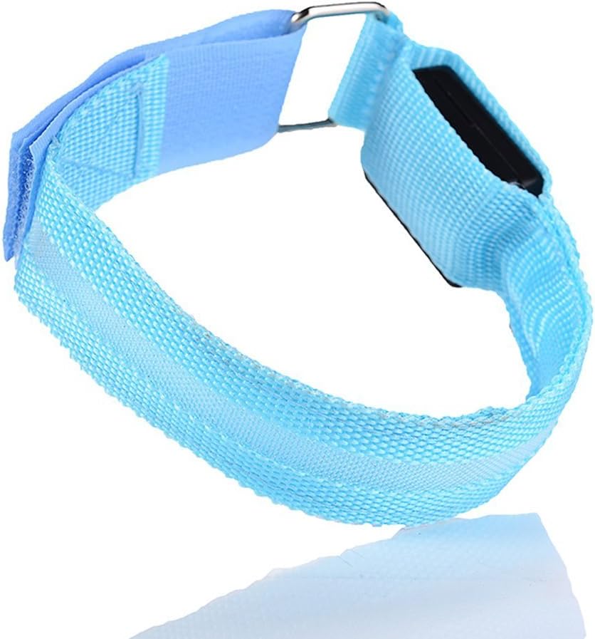 Fashion&cool LED Slap Band, USB Rechargeable Light Up Sport Armband, Glow in The Dark Adjustable Bracelets for Men&Women, Night Safety Lights for Running, Jogging Cycling, Hiking
