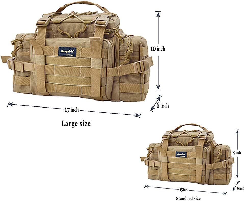 SHANGRI-LA Tactical Range Bag Outdoor Sling Backpack Hiking Fanny Waist Pack