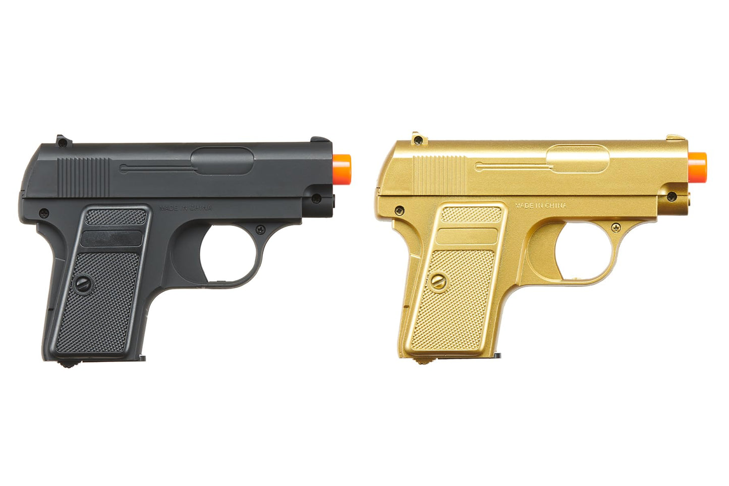 Combact Pocket Twin Spring Airsoft Dual Pistol Combo Pack Set Hand Gun w/Case 6mm BB 0.12g (Case Included)
