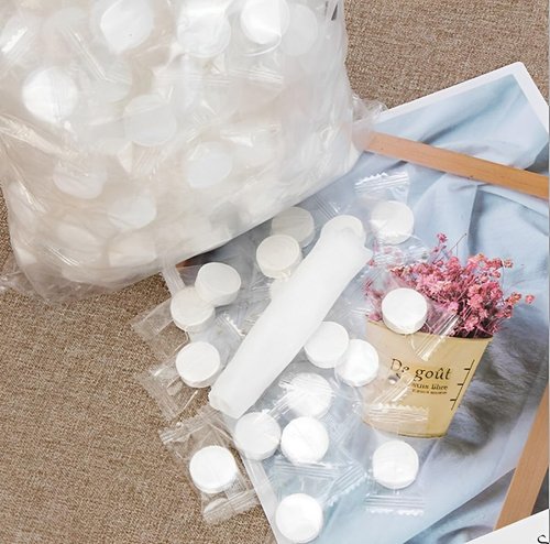 Swity Home Compressed Towel Coin Tissues Portable Wipe Napkin Paper Tablets Non-Woven Disposable Compressed Cotton Tissue Towel Home Hand Wipes