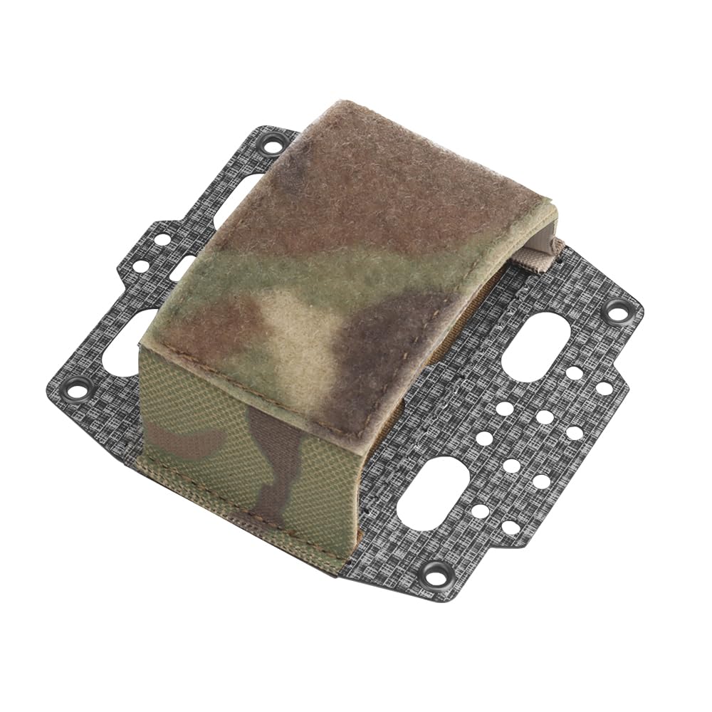 AOTUMUT Tactical Helmet NVG Battery Pouch,T-Shaped Battery Storage Holder Pack with Hook and Loop Counterweight Bag