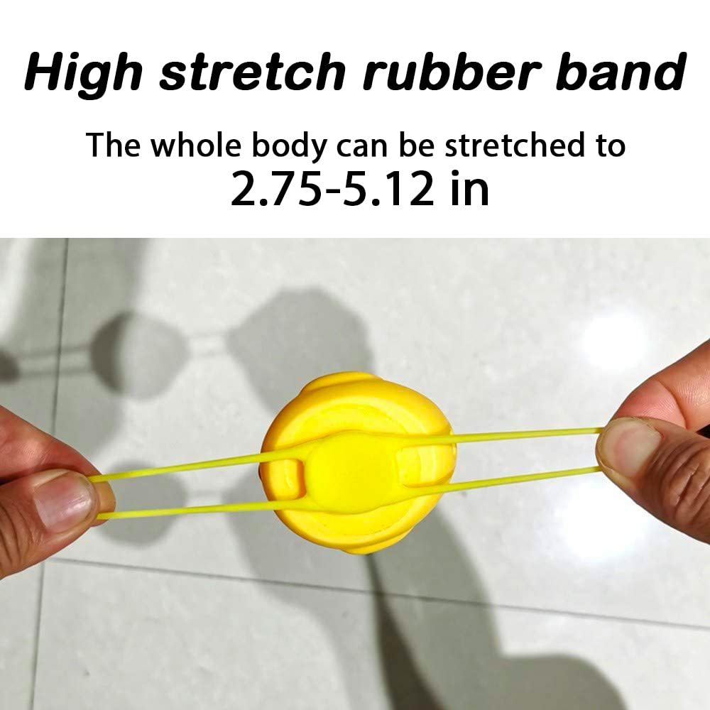 ACEDOAMARE Duck Bike Bell, Cute Rubber Yellow Duck Bicycle Accessories with LED Light Propeller Helmet Squeeze Horns for Cycling Motorcycle Handlebar Bicycle (Straw hat)