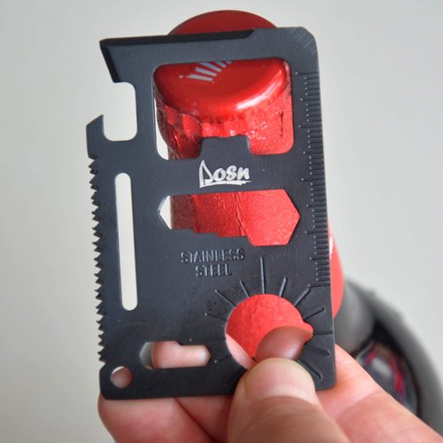 Cool Unusual Gadgets Gifts for Men 11-in-1 Wallet Multitool Tool All in One EDC tools (5 Pack Black)