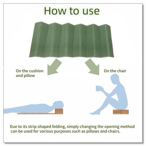 XLRPAT Camping Mattress, Foam Camping Sleeping Mat, Foldable Closed Cell Foam Mat, Waterproof Outdoor Sleeping Mat, 72"x23"x0.78"